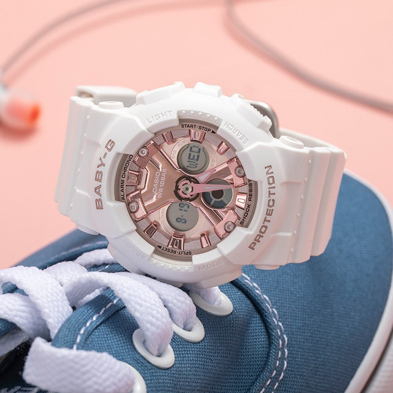 CASIO Baby-G 'Black & White' AEQ-110W-1B&BA-130-7A1PRL