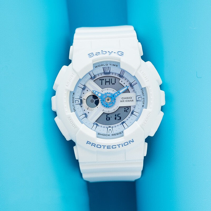 CASIO Baby-G 'Black & White' GA-100CF-1A9&BA-110BE-7A