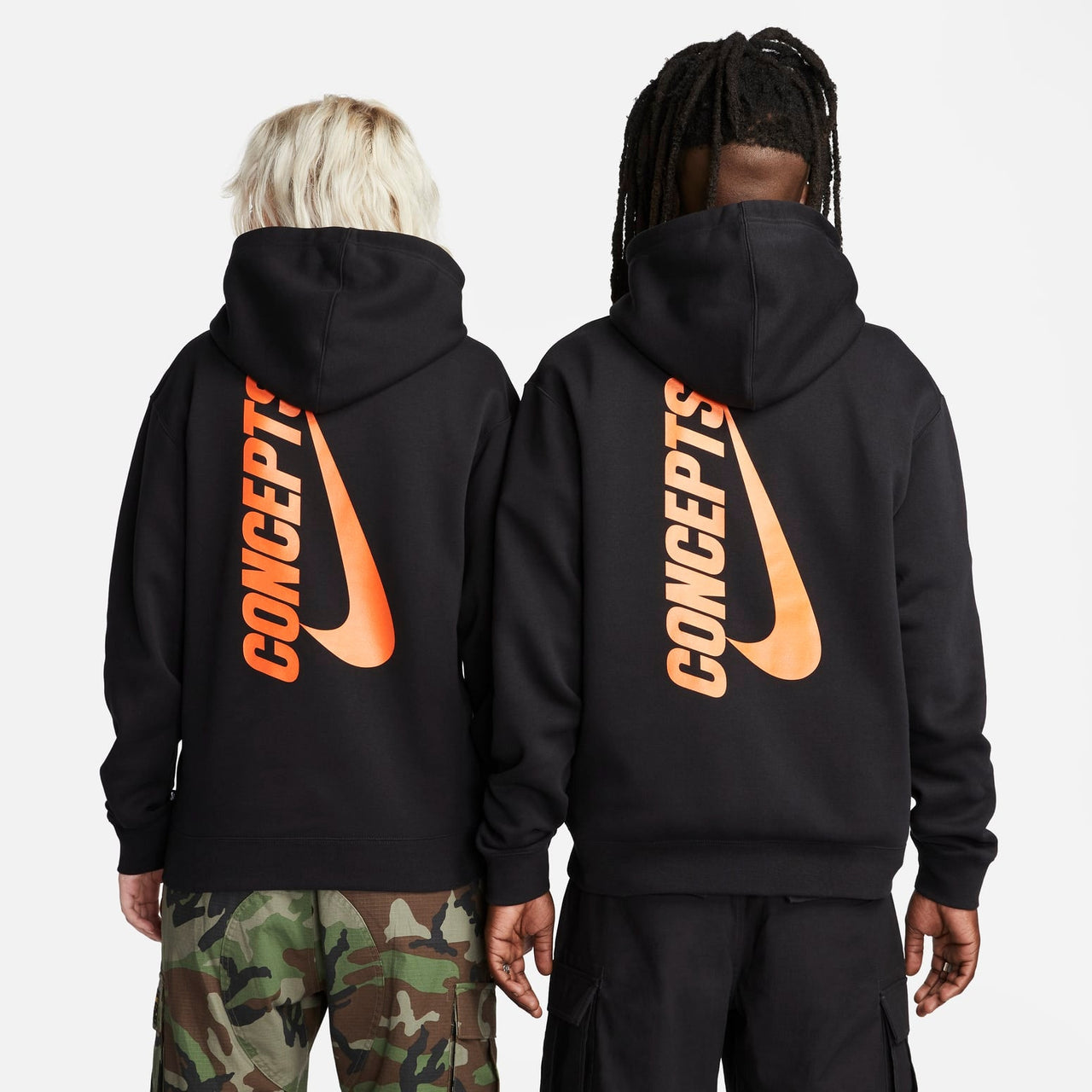 Nike SB x Concepts Fleece Hoodie 'Black Orange' DH2927-010