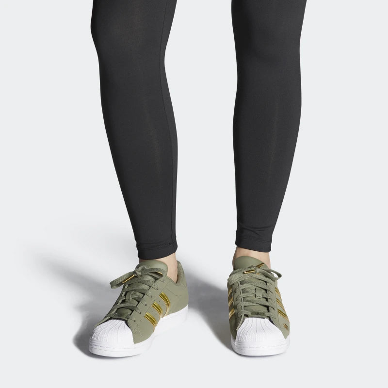 (WMNS) adidas Superstar 'Green Gold Metallic' FZ2120