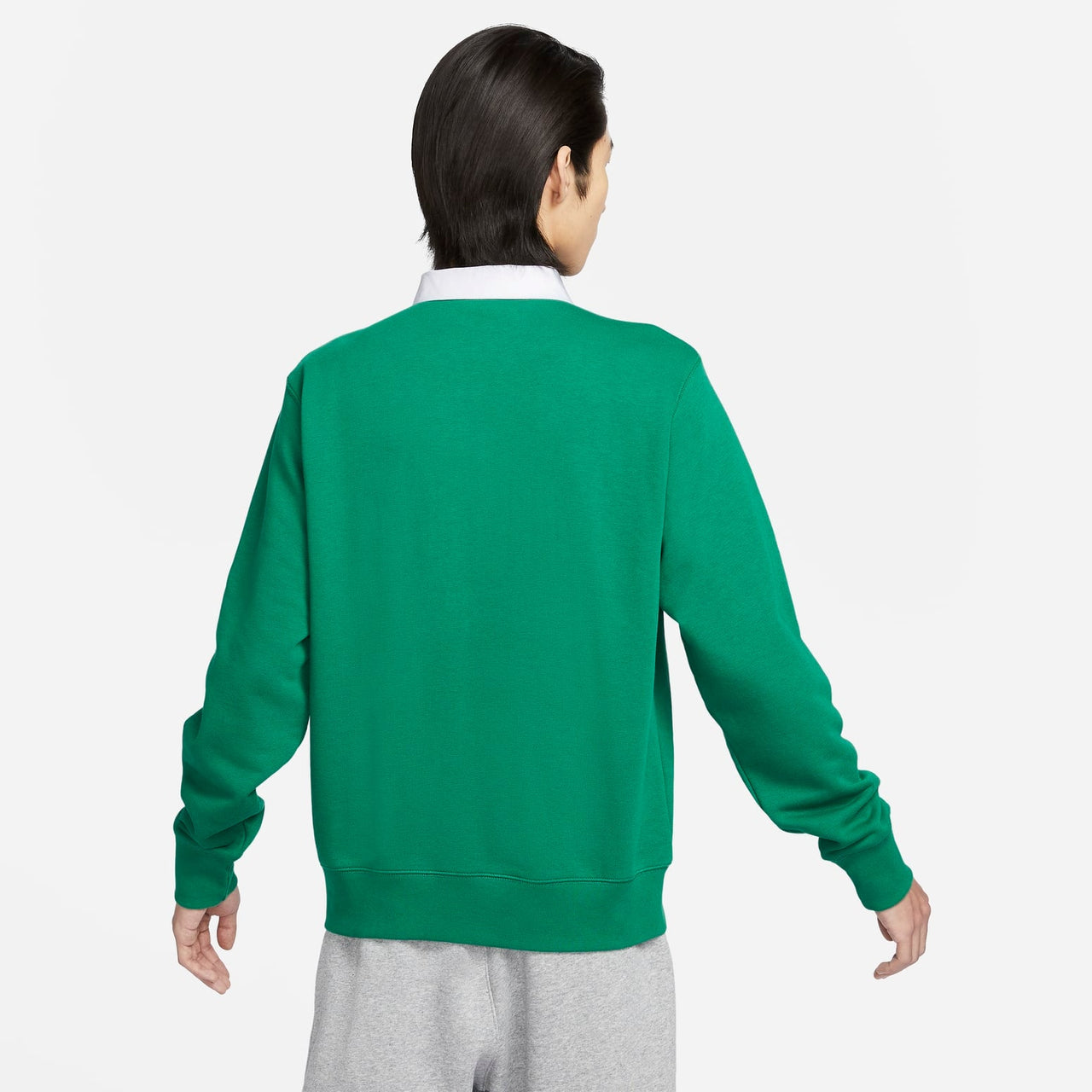 Nike Long-Sleeve Fleece Polo Top 'Green' FN3113-365