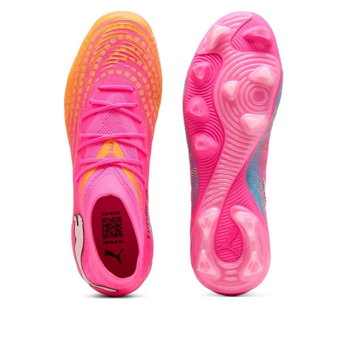 (WMNS) PUMA Future 9 Match Fusion FG/AG 'Poison Pink Sun Stream' 108718-05