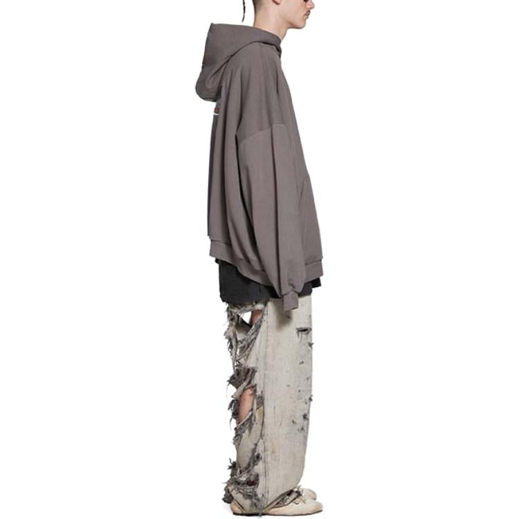 Balenciaga Gaffer Oversized Hoodie 'Grey' 713677TNVG21227