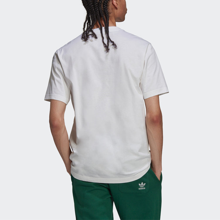 adidas originals Eqt Logo Tee Alphabet Printing Round Neck Breathable Short Sleeve White HG8098