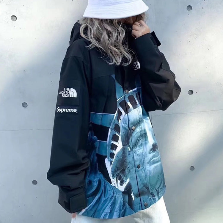 Supreme FW19 Week 10 x The North Face Statue of Liberty Mountain Jacket Black SUP-FW19-905