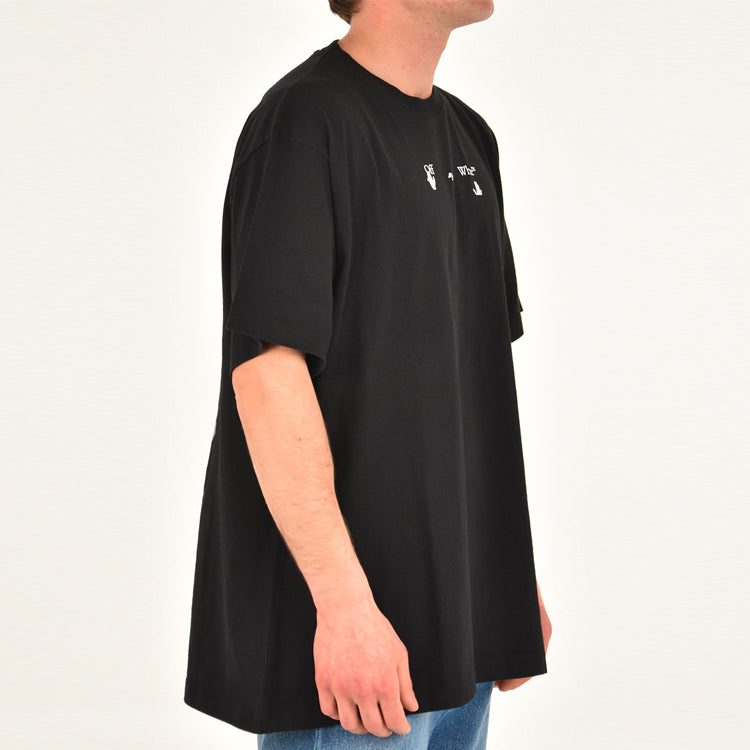 Off-White Red Marker Over Tee 'Black' OMAA038S21JER0021025