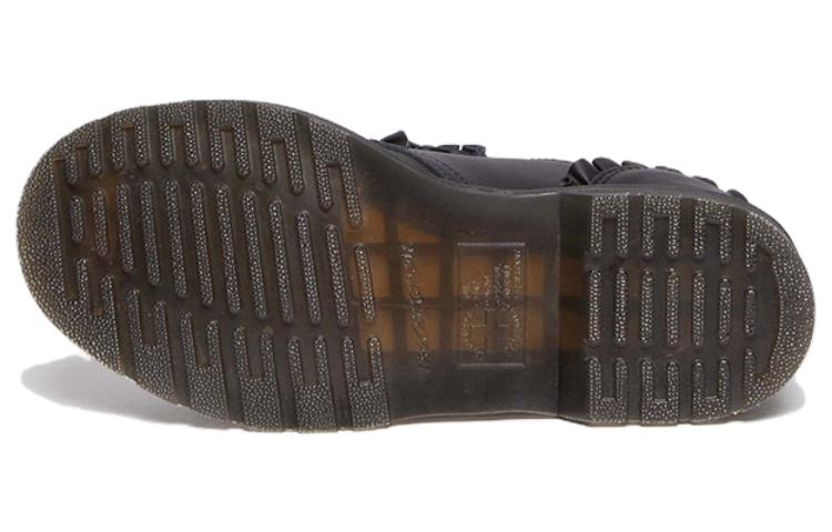 (WMNS) Dr. Martens 1461 Frill Nappa Leather Oxford Shoes 'Black' 30696001