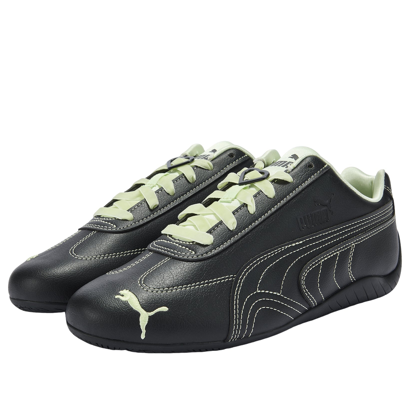 (WMNS) PUMA x Powerpuff Girls Speedcat 'Black Silver Green Illusion' 408101-01