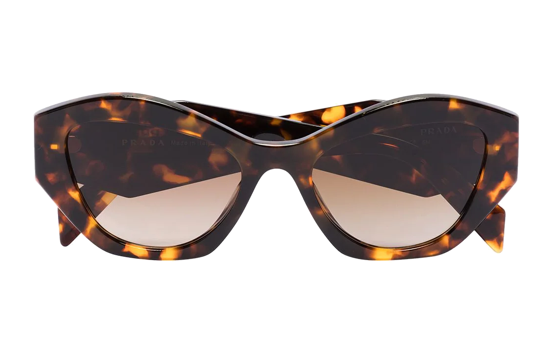 PRADA Eyewear Tortoiseshell effect Cat eye Frame Sunglasses