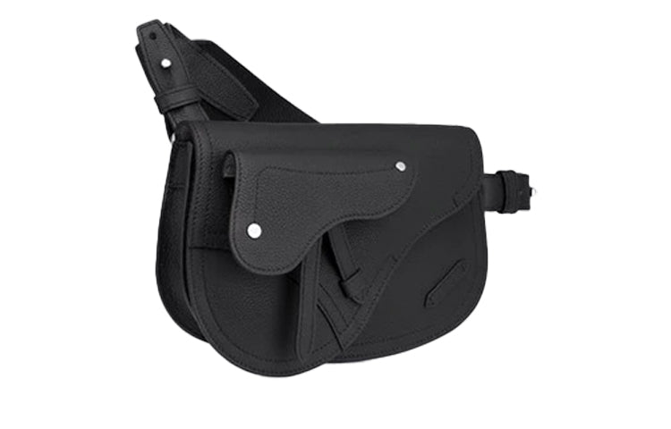 DIOR Saddle Grained Cow Leather Shoulder Bag Crossbody Bag Sling Bags Men's Black