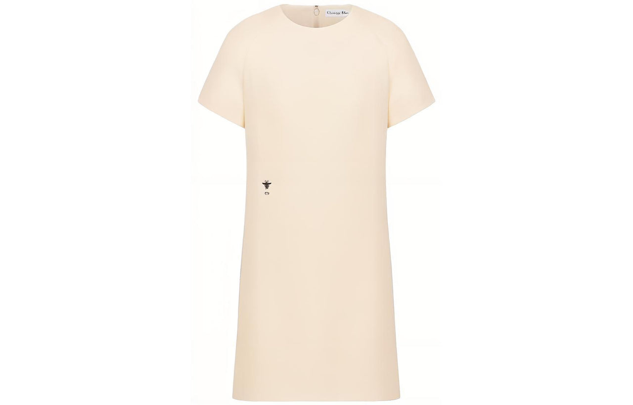 DIOR 30 Montaigne SS23 Short Sleeved Dress Women's Beige