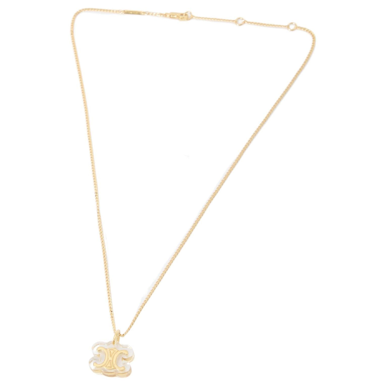 CELINE Brass Necklaces Women's Gold