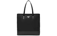 PRADA Re-Nylon Recycled Nylon Leather Tote Bag Shopping Bag Shoulder Bags Handbags Unisex Black