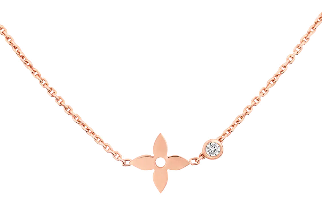 LOUIS VUITTON Idylle Blossom Pendant Pink Gold And Diamond