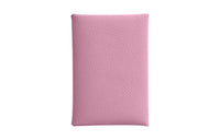 HERMES Calvi Epsom Calfskin Coin Purses Card Holders Regular Women's X9 Mauve Sylvestre Silk Gourd Purple