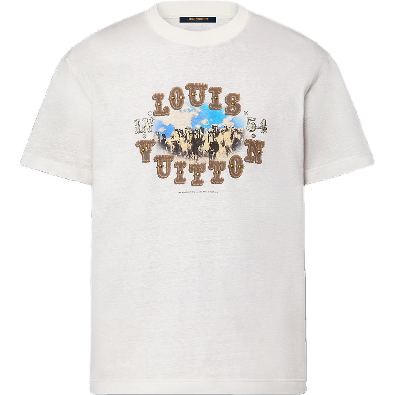LOUIS VUITTON Graphic Cotton And Linen-Blend T-Shirt