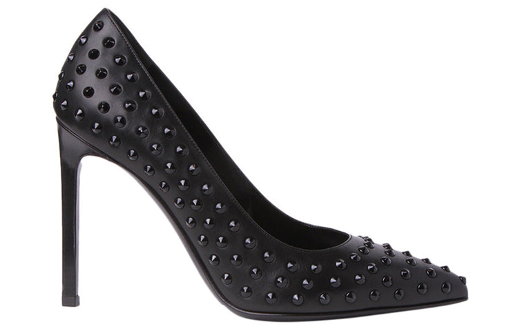 SAINT LAURENT Slim Heel High Heels 10cm Women's Black
