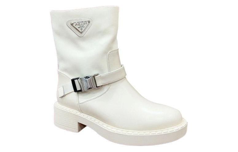 PRADA Ankle Boots Women's White