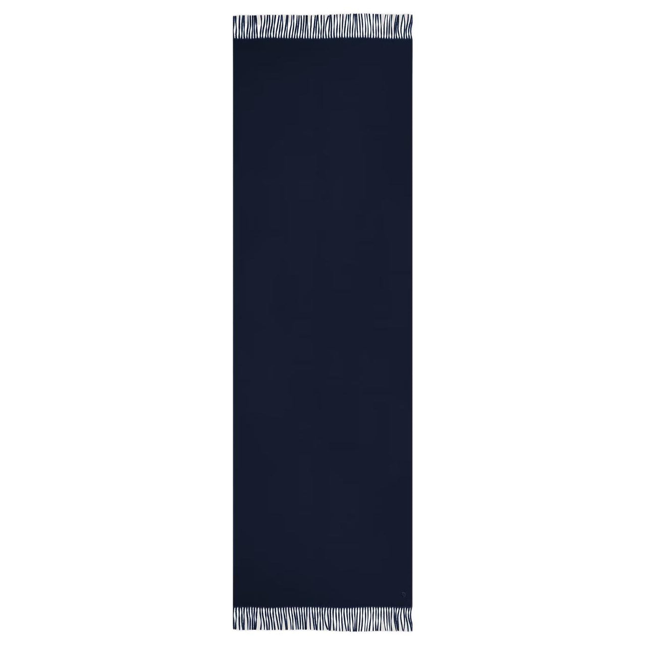 Loro Piana Camel Horse Hair Knit Scarves Unisex Marine Blue