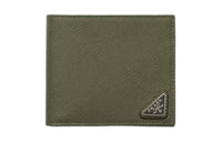 PRADA Saffiano Leather Wallet Men's Dark Olive Green
