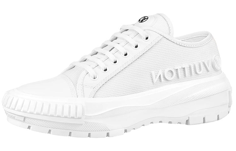 LOUIS VUITTON Squad Trainers 'White With Brown' Women's