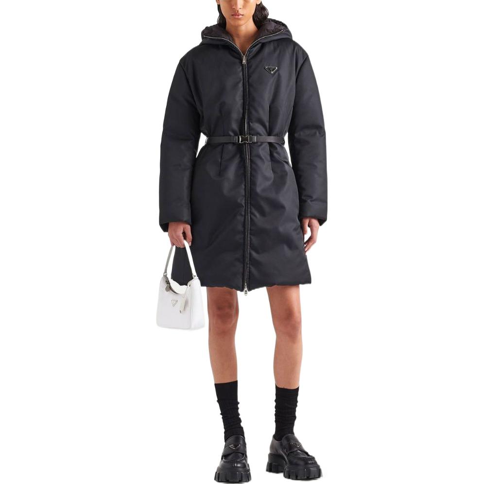 PRADA Re Nylon Hooded Down Coat