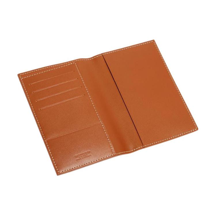 GOYARD Grenelle Canvas With Leather Card Holder Passport Holder Unisex Black/Brown