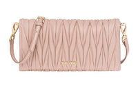 MIU MIU Wander Series Sheepskin Shoulder Bag, Crossbody Bag Women's Apricot