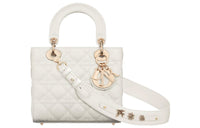 DIOR Lady DiorMy ABCDior Lambskin Shoulder Bag, Crossbody Bag, Handbag Trumpets Women's Latte White