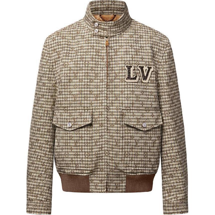 LOUIS VUITTON Monogram Wool Harrington Blouson