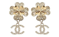 CHANEL Earrings Women's Gold
