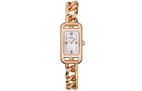 HERMES Nantucket Wrist Watch Quartz Movement 18K Rose Gold Strap Mother-of-Pearl Color Watch Dial Women's Watch