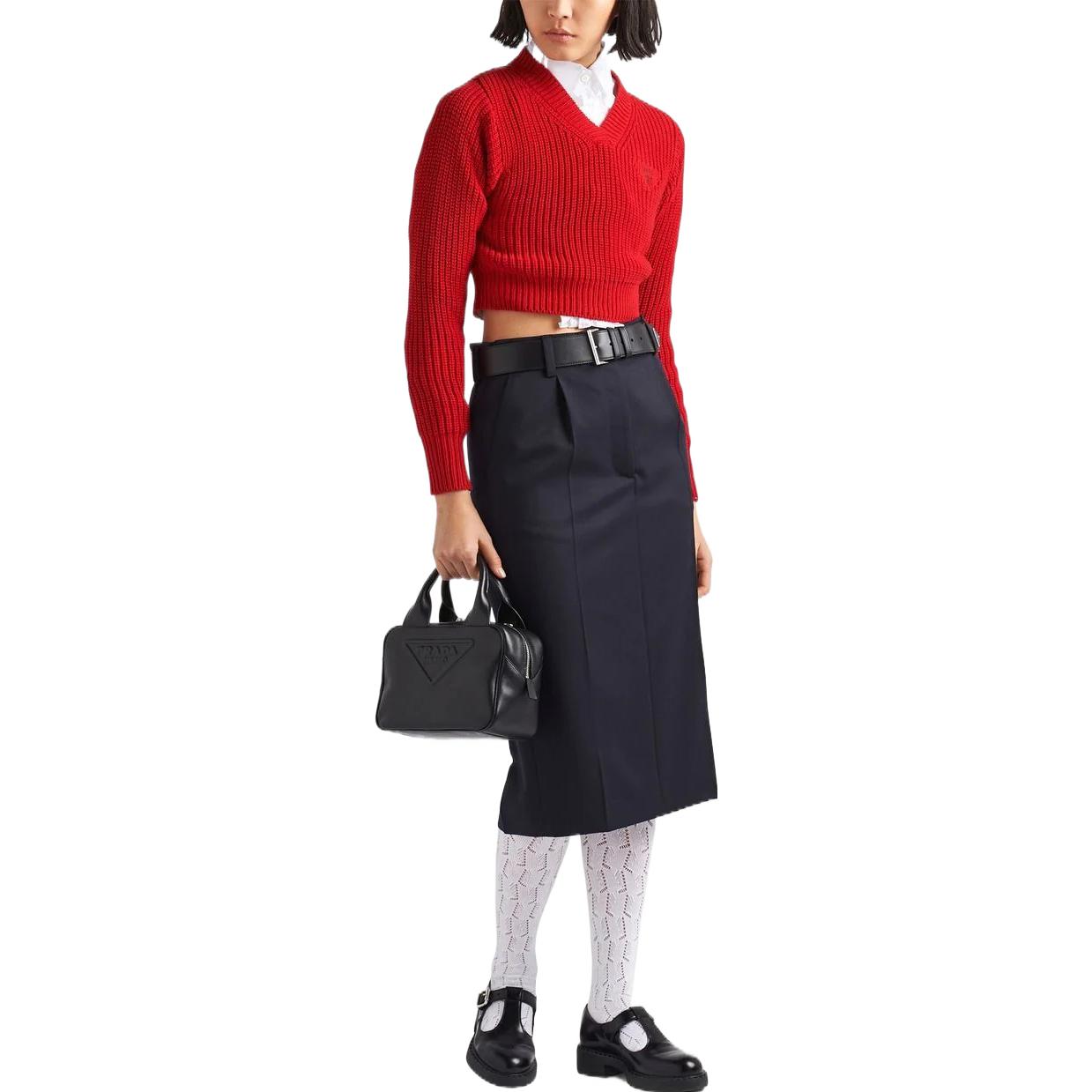 PRADA Crop Tops Women's Red