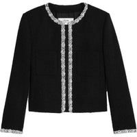 CELINE SS23 Knitted Fabric Cardigan Women's Black