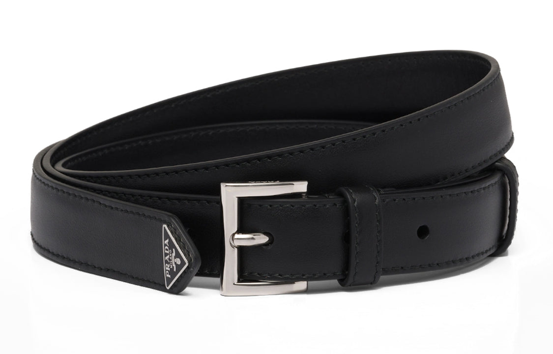 PRADA Leather Belts Women's Black
