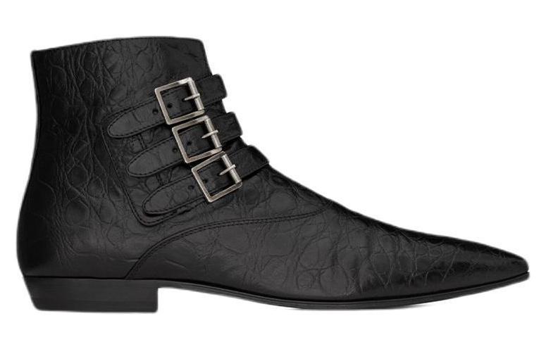 SAINT LAURENT STAN Ankle Boots Men's Black