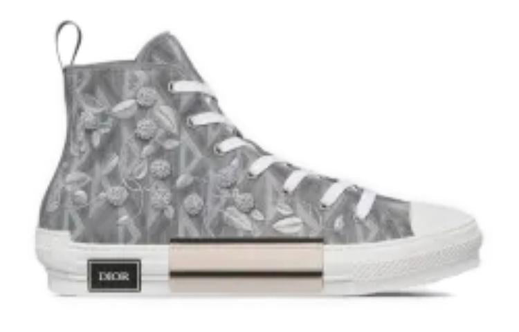 DIOR B23 High Top Lily Of The Valley Embroidery
