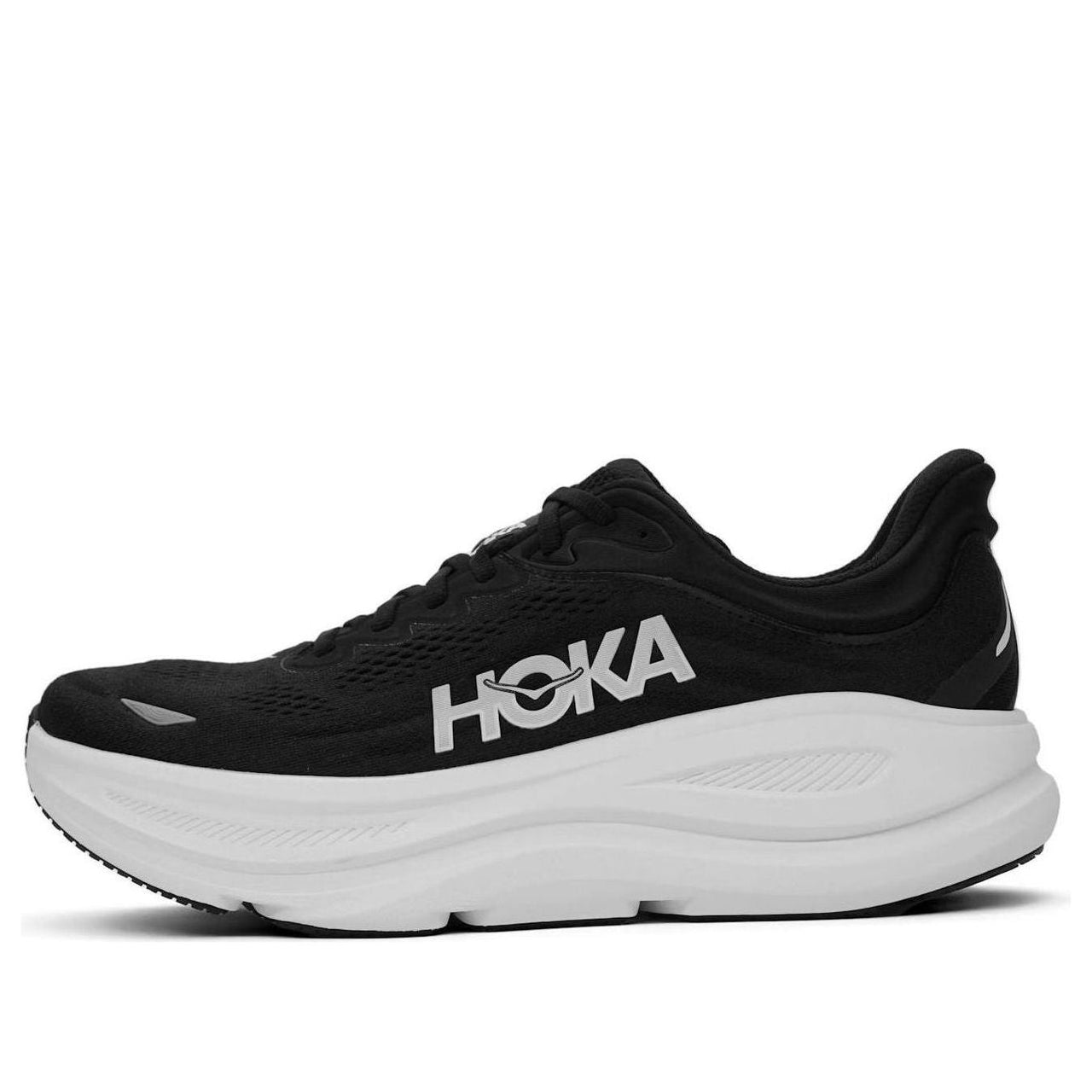 (WMNS) HOKA ONE ONE Bondi 9 'Black White' 1162012-BWHT