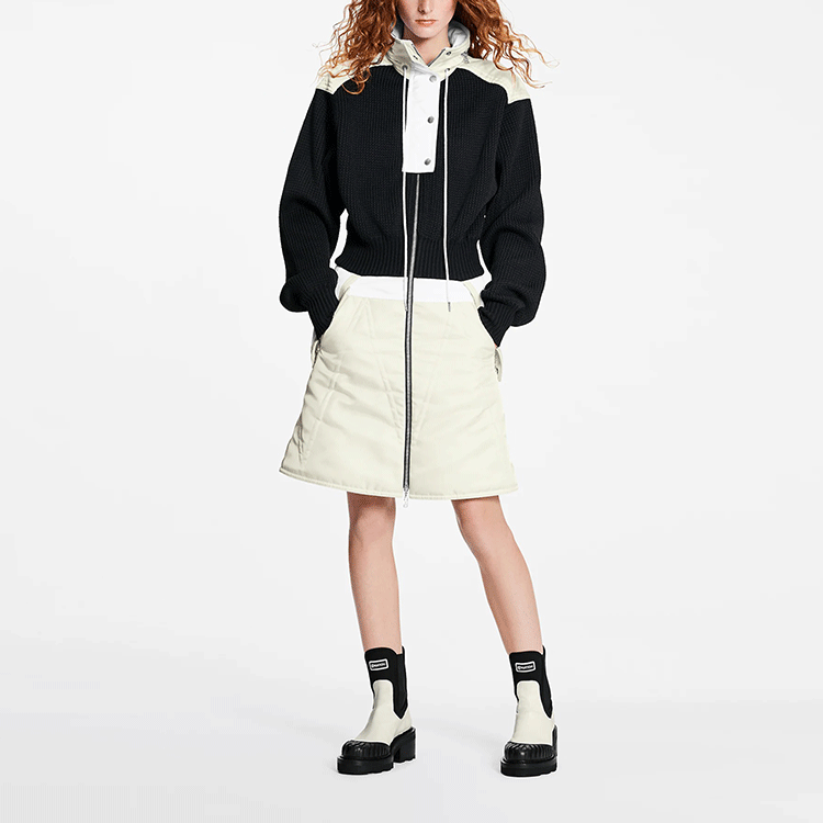 LOUIS VUITTON New Quarterly Products Of LV Long-Sleeved Dresses Women's Black
