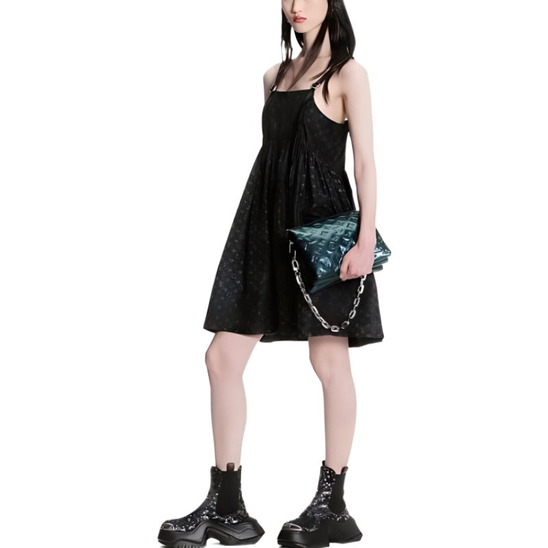 LOUIS VUITTON Sleeveless Dress Women's Black