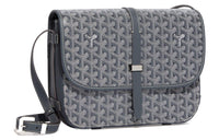 GOYARD Belvédère Canvas With Leather Crossbody Bags Shoulder Bags Unisex Gray