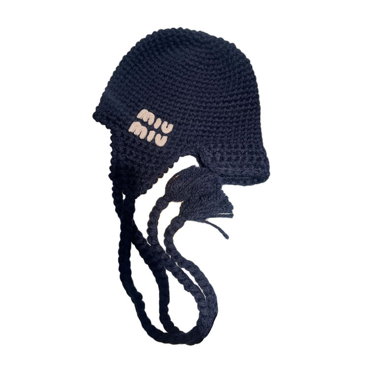 MIU MIU Wool Hats & Caps Women's Navy Blue