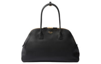 PRADA Leather Tote Bag, Shopping Bag, Shoulder Bag, Handbag Tubas Women's Black