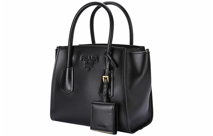 PRADA Cow Leather Shoulder Bag, Crossbody Bag, Handbag Women's Black