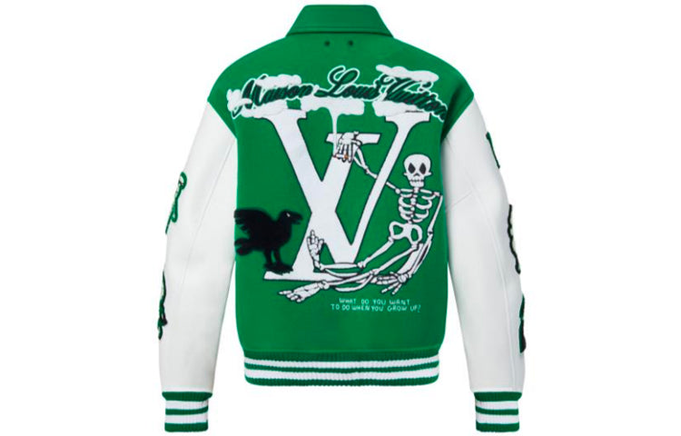 LOUIS VUITTON Varsity Leather Jacket
