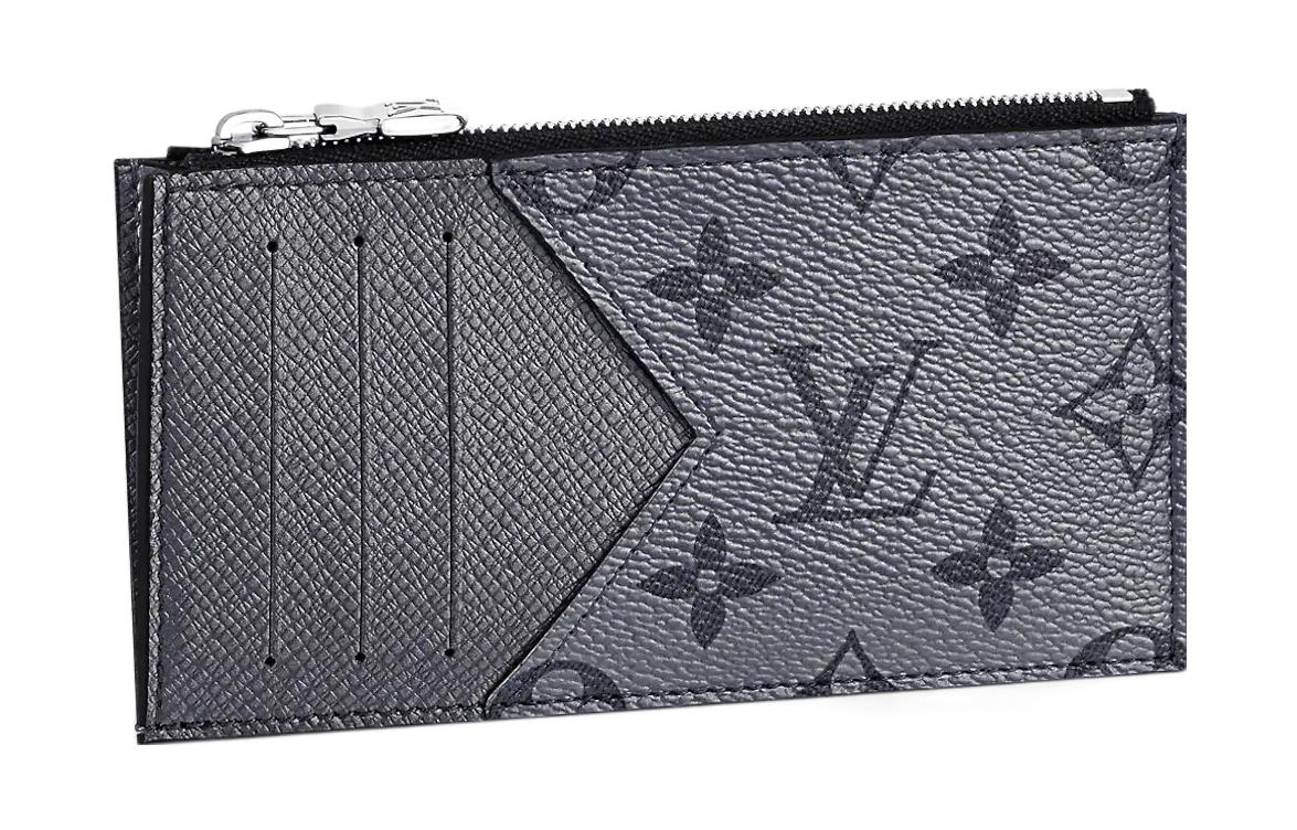 LOUIS VUITTON Coin Card Holder Gunmetal Grey
