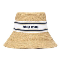 MIU MIU Bucket Hats Unisex Beige