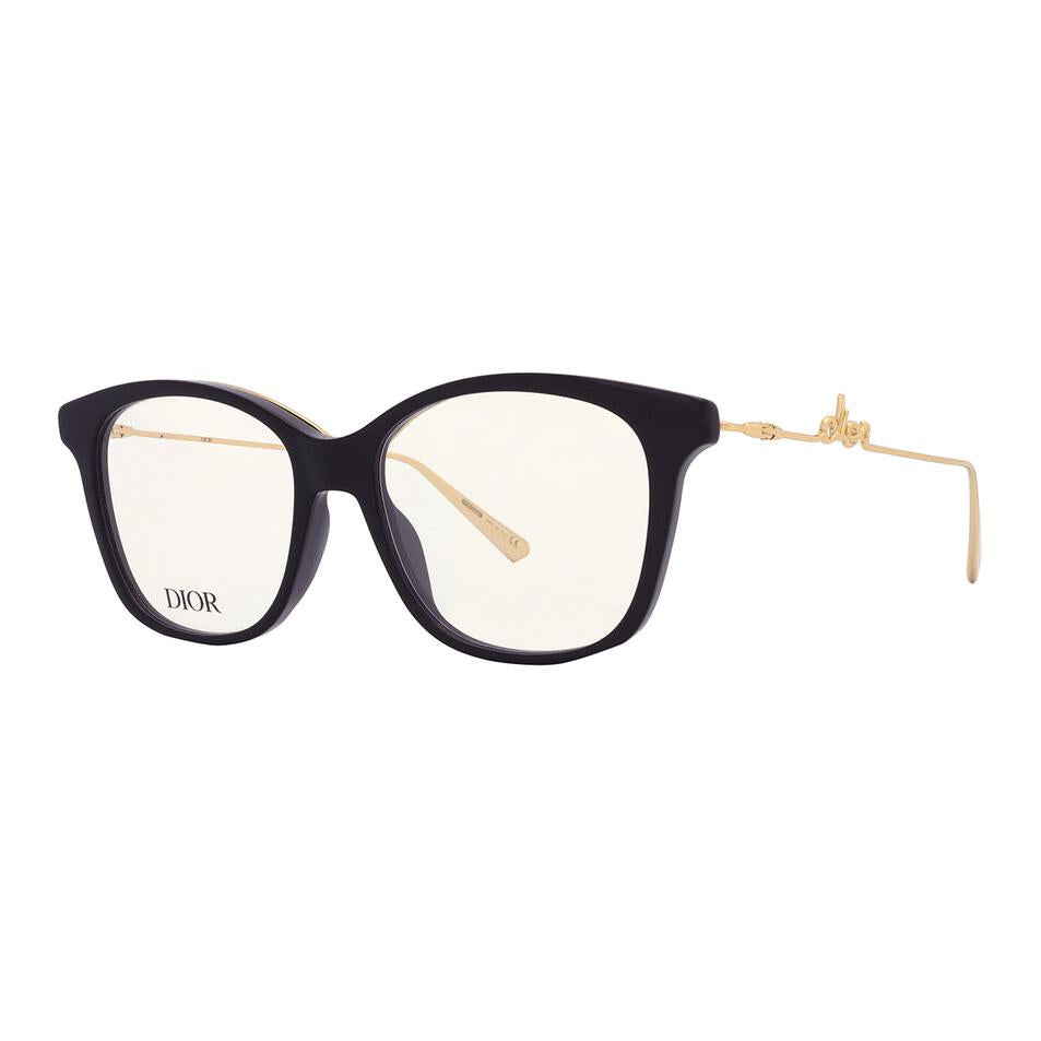 DIOR Acetate Square Eyeglass Frames Women's Bright Black