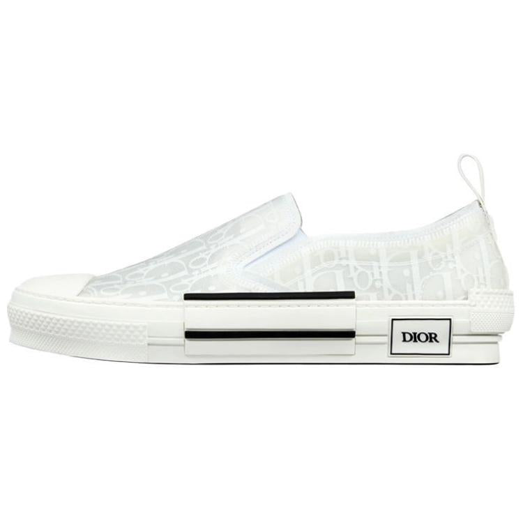 DIOR B23 Slip-On White Oblique
