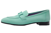 HERMES Casual Single Shoes Women's Green